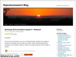Sites similar to rajisubramanian.wordpress.com