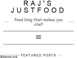 Sites similar to rajsjustfood.com