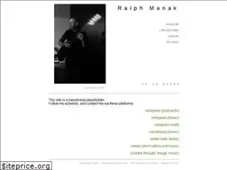 Sites similar to ralphmanak.com