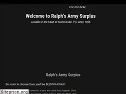 Sites similar to ralphsarmysurpluspgh.com