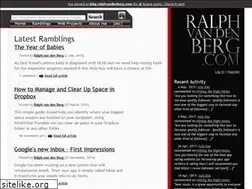 Sites similar to ralphvandenberg.com