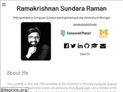 Sites similar to ramakrishnansr.com