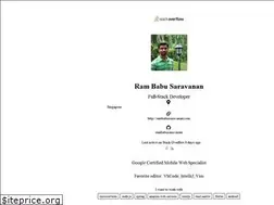 Sites similar to rambabusaravanan.com