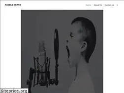 Sites similar to ramblemeans.com