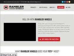 Sites similar to ramblerwheels.com