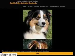 Sites similar to ramblinridgeaussies.com