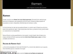 Sites similar to ramenrecetas.com