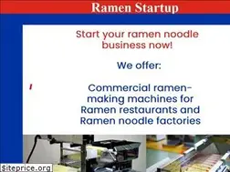 Sites similar to ramenstartup.com
