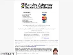 Sites similar to ranchoattorneyservice.com