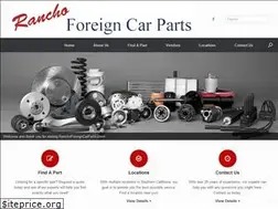 Sites similar to ranchoforeigncarparts.com