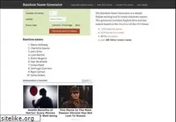 Sites similar to random-name-generator.info