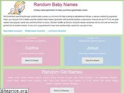 Sites similar to randombabynames.com