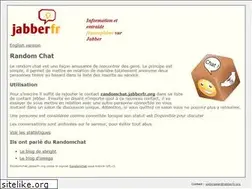 Sites similar to randomchat.jabberfr.org