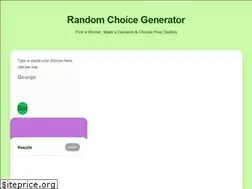 Sites similar to randomchoicegenerator.com