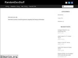 Sites similar to randomdevstuff.com