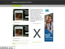 Sites similar to randomlettergenerator.com