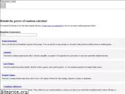 Sites similar to randomlists.com