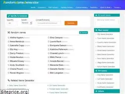 Sites similar to randomnamegenerator.org