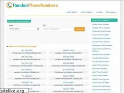 Sites similar to randomphonenumbers.com