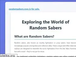 Sites similar to randomsabers.com