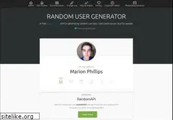 Sites similar to randomuser.me