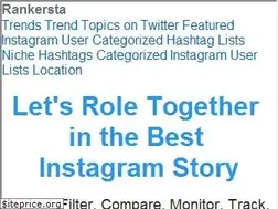 Sites similar to rankersta.com