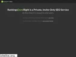 Sites similar to rankingsdoneright.com