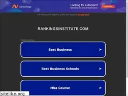 Sites similar to rankingsinstitute.com