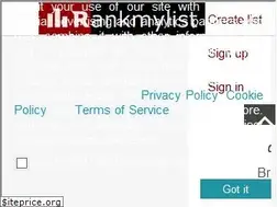 Sites similar to rankmylist.com