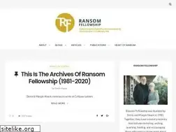 Sites similar to ransomfellowship.org