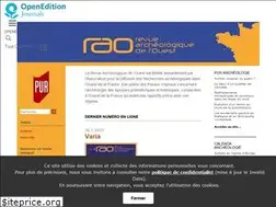 Sites similar to rao.revues.org