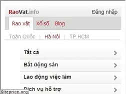 Sites similar to raovat.info