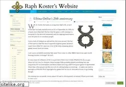Sites similar to raphkoster.com