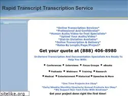 Sites similar to rapidtranscript.com