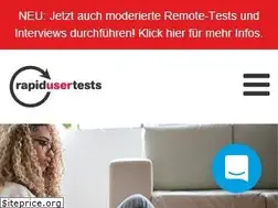 Sites similar to rapidusertests.de