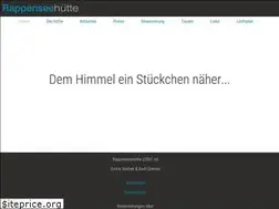 Sites similar to rappenseehuette.de