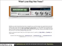 Sites similar to rapstarname.com