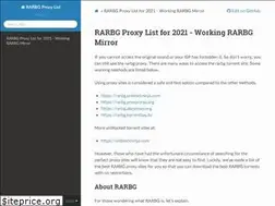 Sites similar to rarbg-proxy-list.readthedocs.io