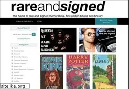 Sites similar to rareandsigned.com