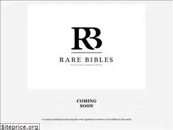 Sites similar to rarebibles.com