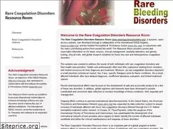 Sites similar to rarecoagulationdisorders.org