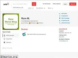 Sites similar to raremetalblog.yelp.com