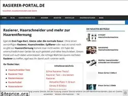 Sites similar to rasierer-portal.de