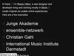 Sites similar to rassohilber.com