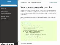 Sites similar to rasterio.readthedocs.io