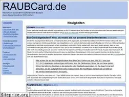 Sites similar to raubcard.de
