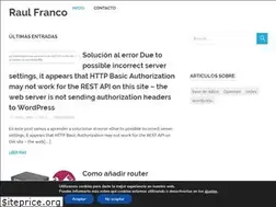Sites similar to raulfranco.es
