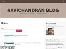 Sites similar to ravichandran.blog