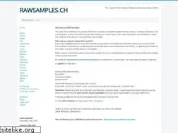 Sites similar to rawsamples.ch