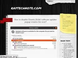 Sites similar to raytechnote.com
